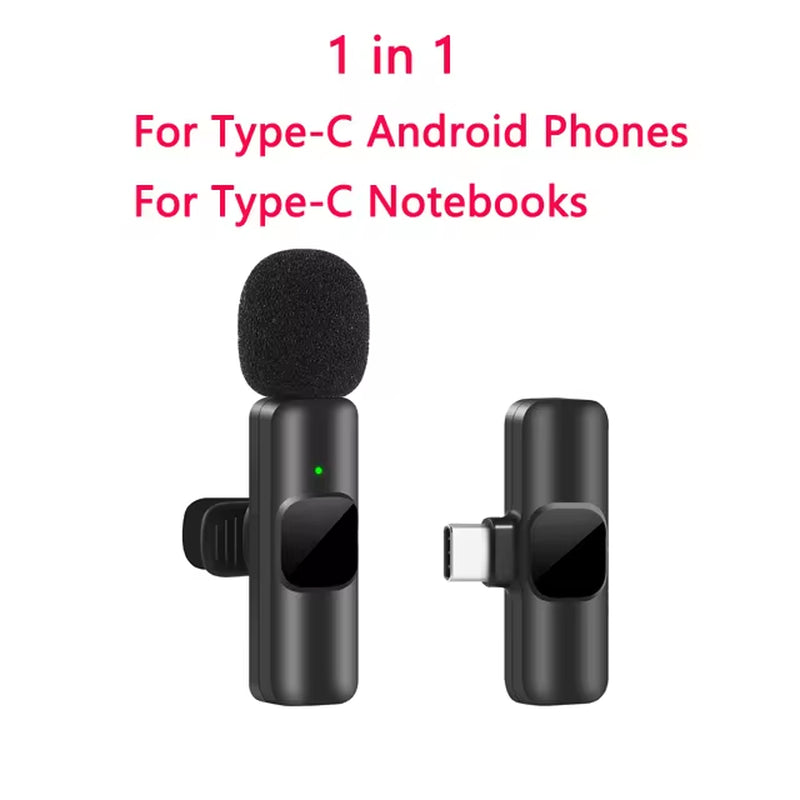 Revolutionary Wireless Lavalier Microphone - Compact Mini Mic for iPhone & Android Live Streaming, Gaming, and Recording