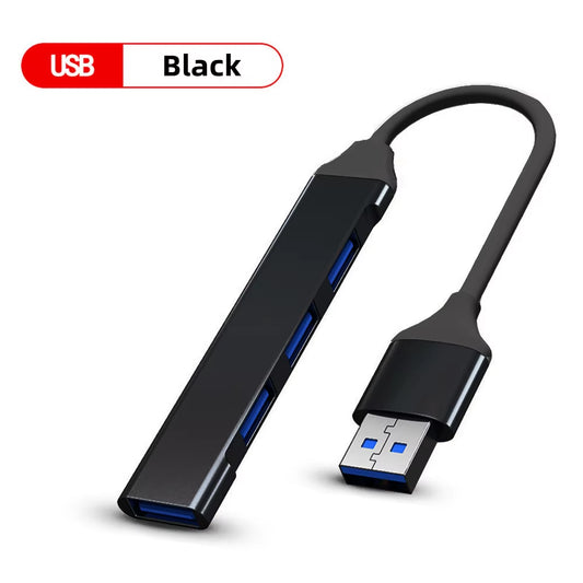 USB C HUB 3.0 Type C 3.1 3/4 Port Multi Splitter Adapter OTG USB for Macbook Pro 13 15 Air Mi Pro HUAWEI PC Accessories