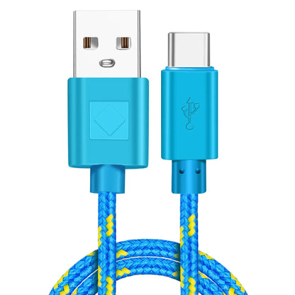 Fast Charging Type-C USB C Mobile Phone Cables 1M/2M/3M USB C Cable Fast Charge for Samsung S10 plus Huawei Nylon Braided Cable