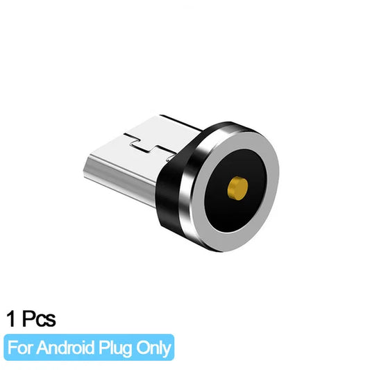 Magnetic Charger Micro USB Cable Plug round Magnetic Cable Plug Fast Charging Wire Cord Magnet USB Type C Cable Plug Free
