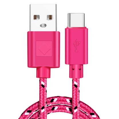 USB Type C Cable Nylon Fast Charging Data Cable for Samsung S10 S9 Note 9 Oneplus Xiaomi Huawei Mobile Phone Type-C USB-C Cables